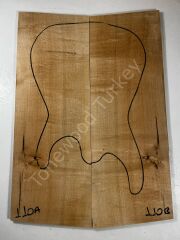 Ambrosia Maple Drop Top Luthier Guitar Figured Wood Bookmatched Set No:110