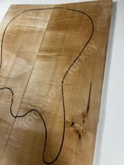 Ambrosia Maple Drop Top Luthier Guitar Figured Wood Bookmatched Set No:110