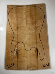 Inkline Quilted Maple Drop Top Luthier Guitar Figured Wood Bookmatched Set No:111