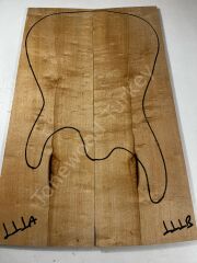 Inkline Quilted Maple Drop Top Luthier Guitar Figured Wood Bookmatched Set No:111