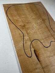 Inkline Quilted Maple Drop Top Luthier Guitar Figured Wood Bookmatched Set No:111