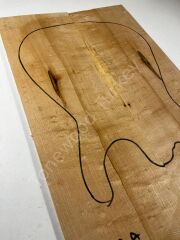 Inkline Quilted Maple Drop Top Luthier Guitar Figured Wood Bookmatched Set No:112