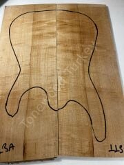 Inkline Quilted Maple Drop Top Luthier Guitar Figured Wood Bookmatched Set No:113