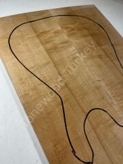 Inkline Quilted Maple Drop Top Luthier Guitar Figured Wood Bookmatched Set No:113