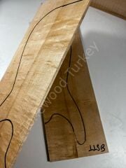 Inkline Quilted Maple Drop Top Luthier Guitar Figured Wood Bookmatched Set No:113