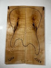 Figured Maple Drop Top Luthier Guitar Figured Wood Bookmatched Set No:115