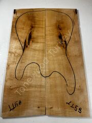 Figured Maple Drop Top Luthier Guitar Figured Wood Bookmatched Set No:115