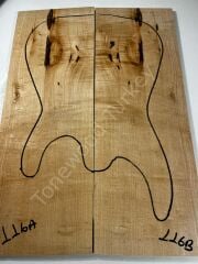 Figured Maple Drop Top Luthier Guitar Figured Wood Bookmatched Set No:116