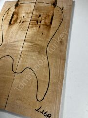 Figured Maple Drop Top Luthier Guitar Figured Wood Bookmatched Set No:116
