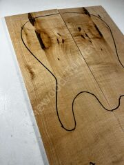 Figured Maple Drop Top Luthier Guitar Figured Wood Bookmatched Set No:116