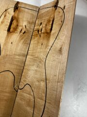 Figured Maple Drop Top Luthier Guitar Figured Wood Bookmatched Set No:116