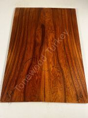 Pearwood Drop Top Luthier Guitar Figured Wood Bookmatched Set No:1