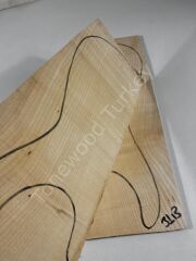 Flame Maple Drop Top Luthier Guitar Figured Wood Bookmatched Set No:31