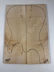 Flame Maple Drop Top Luthier Guitar Figured Wood Bookmatched Set No:32