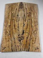 Master Grade Spalted Swamp Ash Drop Top Wood For Electric Bass Guitar no:1