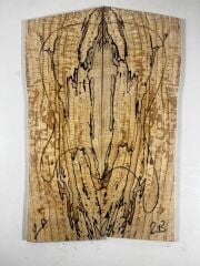 Master Grade Spalted Swamp Ash Drop Top Wood For Electric Bass Guitar no:2