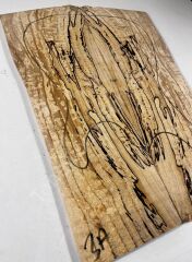 Master Grade Spalted Swamp Ash Drop Top Wood For Electric Bass Guitar no:3
