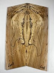 AAA Grade Spalted Swamp Ash Drop Top Wood For Electric Bass Guitar no:4