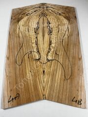 AAA Grade Spalted Swamp Ash Drop Top Wood For Electric Bass Guitar no:4