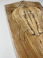 AAA Grade Spalted Swamp Ash Drop Top Wood For Electric Bass Guitar no:4