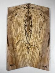 AAA Grade Spalted Swamp Ash Drop Top Wood For Electric Bass Guitar no:5