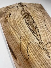 AAA Grade Spalted Swamp Ash Drop Top Wood For Electric Bass Guitar no:5