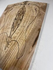 AAA Grade Spalted Swamp Ash Drop Top Wood For Electric Bass Guitar no:5