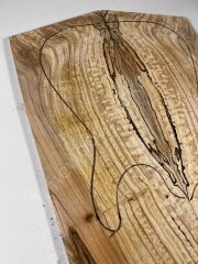 AA Grade Spalted Swamp Ash Drop Top Wood For Electric Bass Guitar no:6