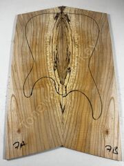 AA Grade Spalted Swamp Ash Drop Top Wood For Electric Bass Guitar no7
