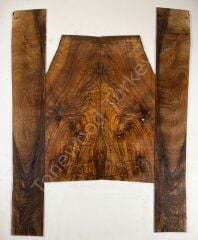 AAA Grade Flame Bastogne Walnut Acoustic Guitar Back And Sides set #6