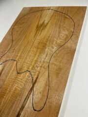 AA Grade Curly Maple Drop Top Luthier Guitar Figured Wood Bookmatched Set No:8