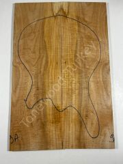 AA Grade Curly Maple Drop Top Luthier Guitar Figured Wood Bookmatched Set No:9