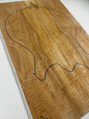 AA Grade Curly Maple Drop Top Luthier Guitar Figured Wood Bookmatched Set No:9