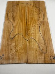 AA Grade Curly Maple Drop Top Luthier Guitar Figured Wood Bookmatched Set No:12