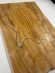AA Grade Curly Maple Drop Top Luthier Guitar Figured Wood Bookmatched Set No:12