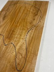 AA Grade Curly Maple Drop Top Luthier Guitar Figured Wood Bookmatched Set No:12