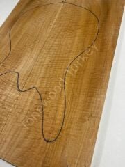 Master Grade Curly Maple Drop Top Luthier Guitar Figured Wood Bookmatched Set No:15