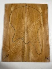Master Grade Curly Maple Drop Top Luthier Guitar Figured Wood Bookmatched Set No:16
