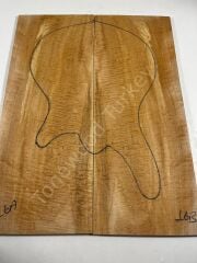 Master Grade Curly Maple Drop Top Luthier Guitar Figured Wood Bookmatched Set No:16