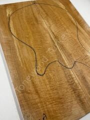 Master Grade Curly Maple Drop Top Luthier Guitar Figured Wood Bookmatched Set No:16