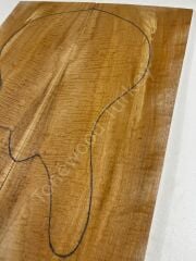 Master Grade Curly Maple Drop Top Luthier Guitar Figured Wood Bookmatched Set No:16