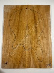 Master Grade Curly Maple Drop Top Luthier Guitar Figured Wood Bookmatched Set No:17