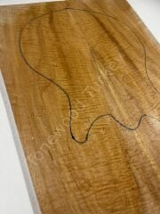 Master Grade Curly Maple Drop Top Luthier Guitar Figured Wood Bookmatched Set No:17