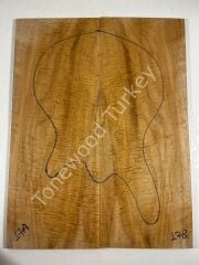 Master Grade Curly Maple Drop Top Luthier Guitar Figured Wood Bookmatched Set No:18