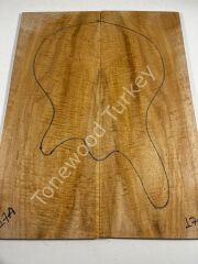 Master Grade Curly Maple Drop Top Luthier Guitar Figured Wood Bookmatched Set No:18