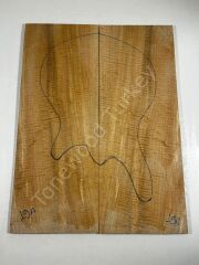 Master Grade Curly Maple Drop Top Luthier Guitar Figured Wood Bookmatched Set No:19
