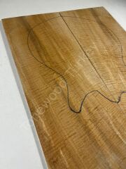 Master Grade Curly Maple Drop Top Luthier Guitar Figured Wood Bookmatched Set No:19