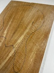 Master Grade Curly Maple Drop Top Luthier Guitar Figured Wood Bookmatched Set No:20