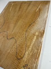 Master Grade Curly Maple Drop Top Luthier Guitar Figured Wood Bookmatched Set No:21