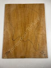 Master Grade Curly Maple Drop Top Luthier Guitar Figured Wood Bookmatched Set No:22